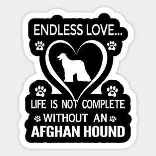 Afghan Hound Lovers Sticker